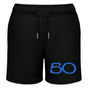 50. 50 ANS. 50e ANNIVERSAIRE. ANNIVERSAIRE 50 ANS. - Short de jogging enfant bio Stanley/Stella - noir - Devant