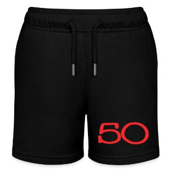 50. 50 YEARS. 50th ANNIVERSARY. 50 YEARS ANNIVERSARY. - Kids Organic Sweat Shorts by Stanley/Stella - black - Front