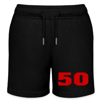 50. 50 ANS. 50e ANNIVERSAIRE. ANNIVERSAIRE 50 ANS. - Short de jogging enfant bio Stanley/Stella - noir - Devant