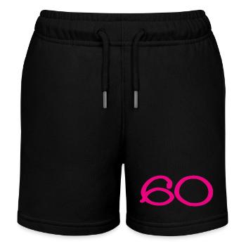 60. 60 YEARS. 60th ANNIVERSARY. 60TH BIRTHDAY. - Kids Organic Sweat Shorts by Stanley/Stella - black - Front