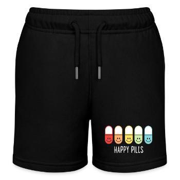 Happy Pills - Kinder Organic Joggingshorts Mini Bolter von Stanley/Stella - Schwarz - Vorne