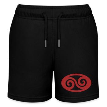Wave tribal - Kids Organic Sweat Shorts by Stanley/Stella - black - Front