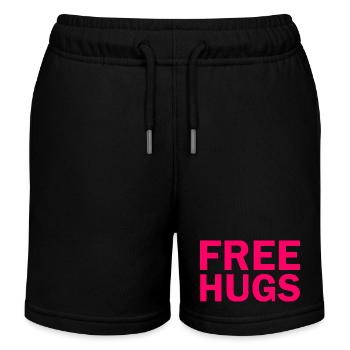 Free hugs - Short de jogging enfant bio Stanley/Stella - noir - Devant