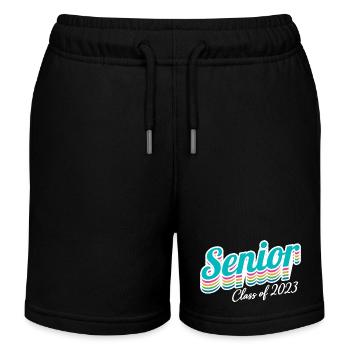 Senior Class Of 2023 Retro Graduation Party Geschenk - Kinder Organic Joggingshorts Mini Bolter von Stanley/Stella - Schwarz - Vorne