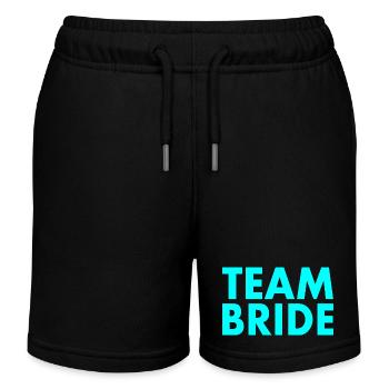 Team bride - Kinder Organic Joggingshorts Mini Bolter von Stanley/Stella - Schwarz - Vorne