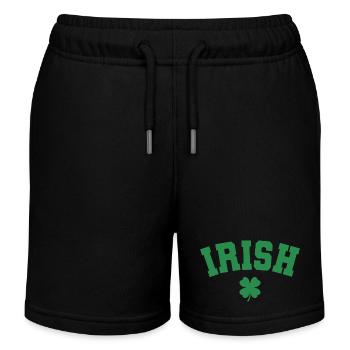 Cadeau de la Saint-Patrick Trèfle Hommes, Femmes, Enfants - Short de jogging enfant bio Stanley/Stella - noir - Devant