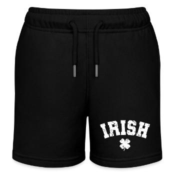 Cadeau de la Saint-Patrick Trèfle Hommes, Femmes, Enfants - Short de jogging enfant bio Stanley/Stella - noir - Devant