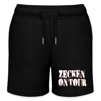 Zecken on Tour - Kinder Organic Joggingshorts Mini Bolter von Stanley/Stella - Schwarz - Vorne