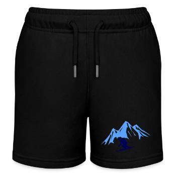 ski berge - Kinder Organic Joggingshorts Mini Bolter von Stanley/Stella - Schwarz - Vorne
