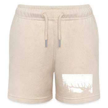 Hirsch - Kinder Organic Joggingshorts Mini Bolter von Stanley/Stella - Natur - Vorne
