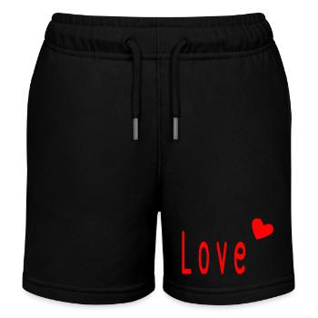 VALENTINSTAG. Junggesellinnenabschied. ICH LIEBE DICH. ICH LIEBE DICH. LIEBE - Kinder Organic Joggingshorts Mini Bolter von Stanley/Stella - Schwarz - Vorne