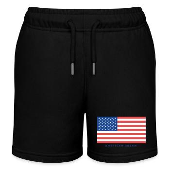 Amerikanischer Traum - Kinder Organic Joggingshorts Mini Bolter von Stanley/Stella - Schwarz - Vorne