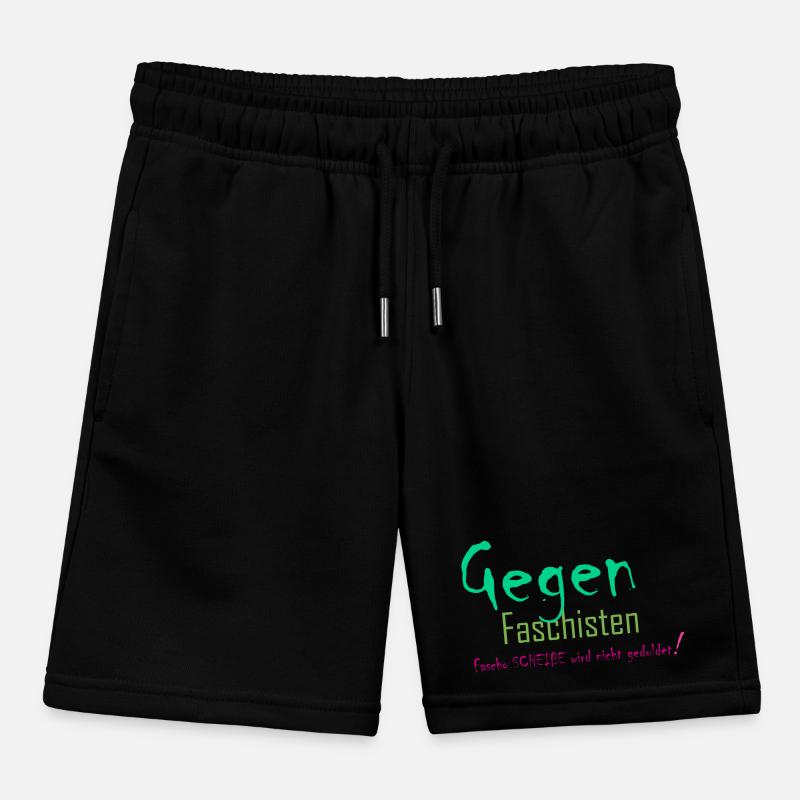 fascho scheisse wird nicht geduldet Kinder Organic Joggingshorts Mini Bolter von Stanley/Stella