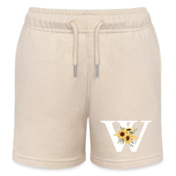Sonnenblume floral w - Kinder Organic Joggingshorts Mini Bolter von Stanley/Stella - Natur - Vorne