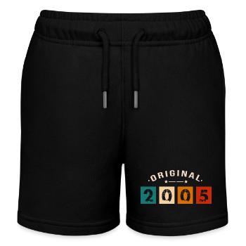 Original 2005 Jahrgang - 200 Geburtstagsgeschenk - Kinder Organic Joggingshorts Mini Bolter von Stanley/Stella - Schwarz - Vorne