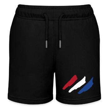 Pays-Bas - Short de jogging enfant bio Stanley/Stella - noir - Devant