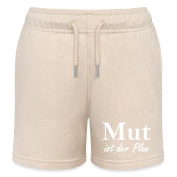 Mut ist der Plan - Kinder Organic Joggingshorts Mini Bolter von Stanley/Stella - Natur - Vorne
