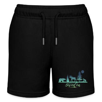 Suède Suède Viking Nordique Scandinavie Solstice d’été - Short de jogging enfant bio Stanley/Stella - noir - Devant