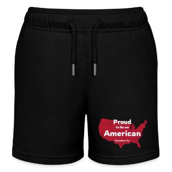 Proud to be An American - Kinder Organic Joggingshorts Mini Bolter von Stanley/Stella - Schwarz - Vorne