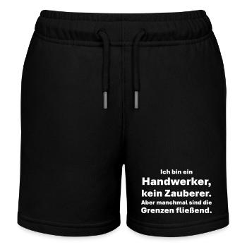 Handwerker zu Zauberer Grenzen fließend - Kinder Organic Joggingshorts Mini Bolter von Stanley/Stella - Schwarz - Vorne