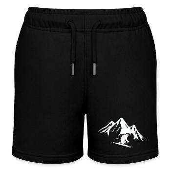 ski berge - Kinder Organic Joggingshorts Mini Bolter von Stanley/Stella - Schwarz - Vorne