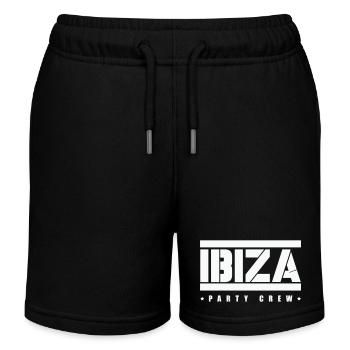 ibiza party crew - Kinder Organic Joggingshorts Mini Bolter von Stanley/Stella - Schwarz - Vorne