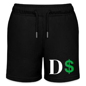 Lettre d dollar - Short de jogging enfant bio Stanley/Stella - noir - Devant