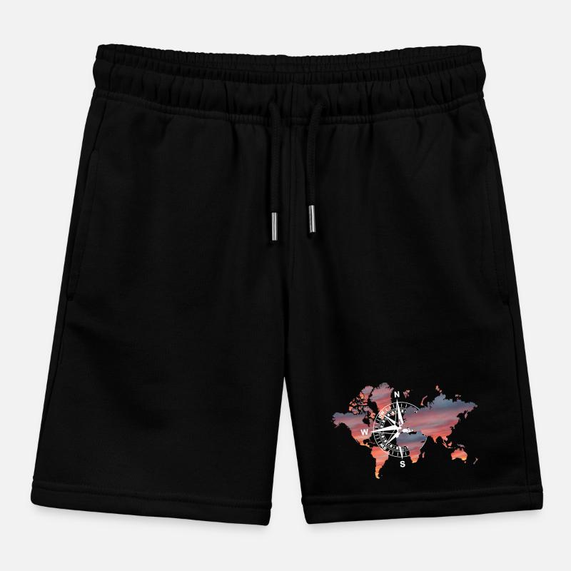 Welt Kompass Kinder Organic Joggingshorts Mini Bolter von Stanley/Stella