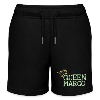 Vorname Margo - Kinder Organic Joggingshorts Mini Bolter von Stanley/Stella - Schwarz - Vorne