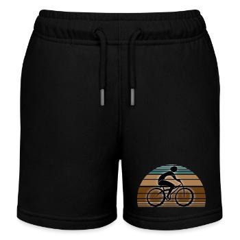 Cyclist - Kids Organic Sweat Shorts by Stanley/Stella - black - Front
