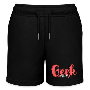 Script de la Maman Geek - Short de jogging enfant bio Stanley/Stella - noir - Devant