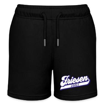 Friesen Junge | Farben änderbar - Kinder Organic Joggingshorts Mini Bolter von Stanley/Stella - Schwarz - Vorne