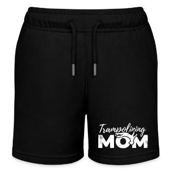 Trampoline Jumper Mom - Kids Organic Sweat Shorts by Stanley/Stella - black - Front