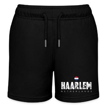 Haarlem Distressed Logo - Kinder Organic Joggingshorts Mini Bolter von Stanley/Stella - Schwarz - Vorne