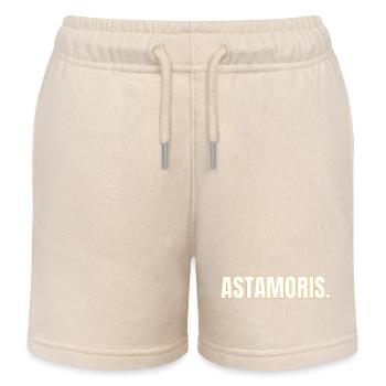 ASTAMORIS. Chemise dialecte anversois - Short de jogging enfant bio Stanley/Stella - écru doux - Devant