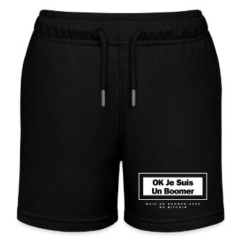 OK JE SUIS UN BOOMER MAIS UN BOOMER AVEC DU BTC - Short de jogging enfant bio Stanley/Stella - noir - Devant