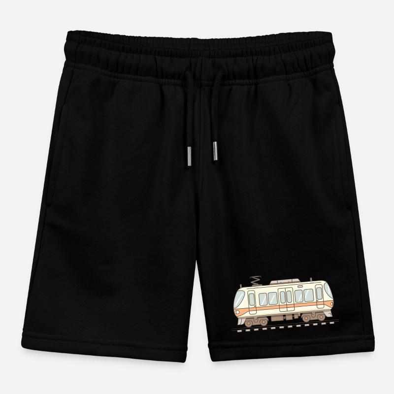 Eisenbahn Comic Look Kinder Organic Joggingshorts Mini Bolter von Stanley/Stella