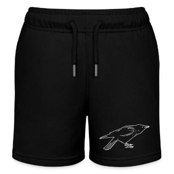 Crow linears - Kids Organic Sweat Shorts by Stanley/Stella - black - Front