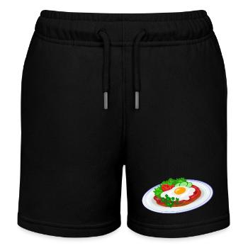 Traditionelles Englisches Frühstück - Kinder Organic Joggingshorts Mini Bolter von Stanley/Stella - Schwarz - Vorne