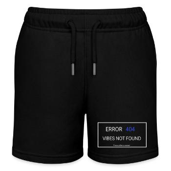 Vibes not found - Kids Organic Sweat Shorts by Stanley/Stella - black - Front