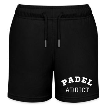 Padel Addict - Kids Organic Sweat Shorts by Stanley/Stella - black - Front