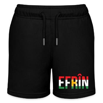 Symbole de paix des Kurdes du Kurdistan avec drapeau national - Short de jogging enfant bio Stanley/Stella - noir - Devant