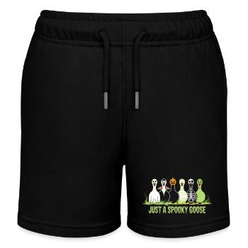 Ambiance Halloween avec Just A Spooky Goose - Short de jogging enfant bio Stanley/Stella - noir - Devant