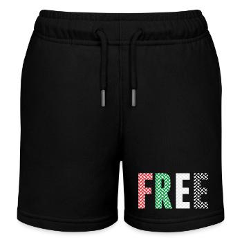 free Palestine - Kids Organic Sweat Shorts by Stanley/Stella - black - Front