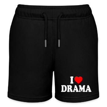 J’aime le drame - Short de jogging enfant bio Stanley/Stella - noir - Devant