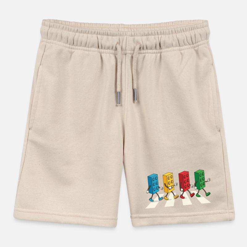 Zebra Made Of Bricks Creative Block Builder Kinder Organic Joggingshorts Mini Bolter von Stanley/Stella