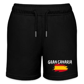 Gran Canaria Island Spain - Kids Organic Sweat Shorts by Stanley/Stella - black - Front