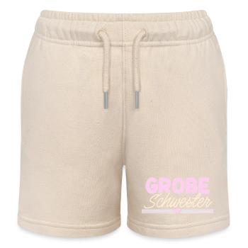 Große Schwester - Kinder Organic Joggingshorts Mini Bolter von Stanley/Stella - Natur - Vorne