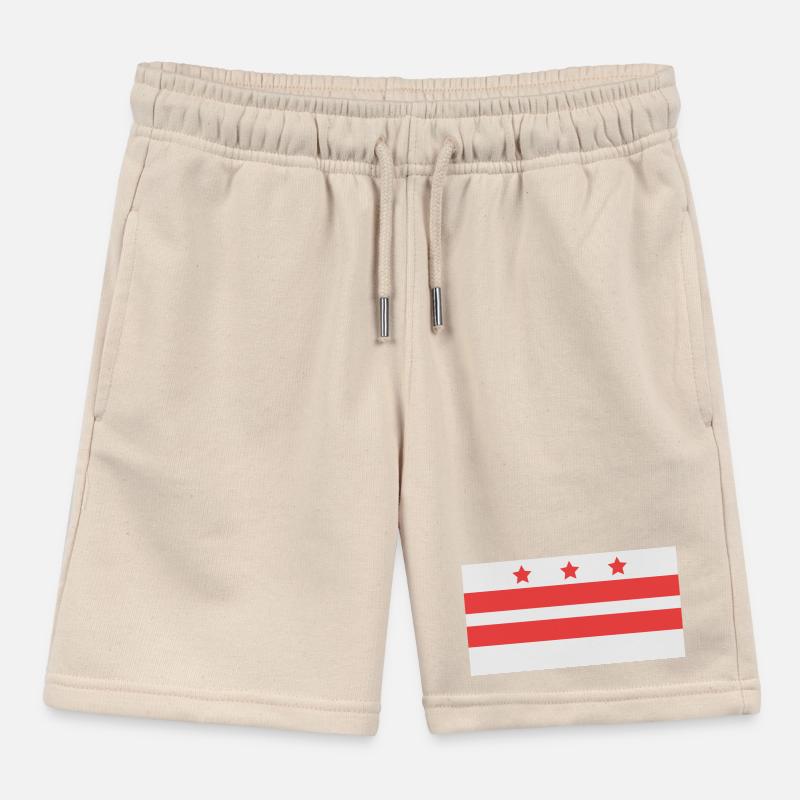 Washington flag Kids Organic Sweat Shorts by Stanley/Stella