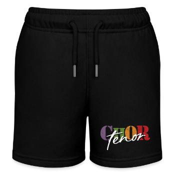 Chor Tenor - Kinder Organic Joggingshorts Mini Bolter von Stanley/Stella - Schwarz - Vorne